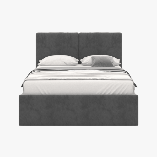 Arseno Platform Bed With Rubelli Headboard