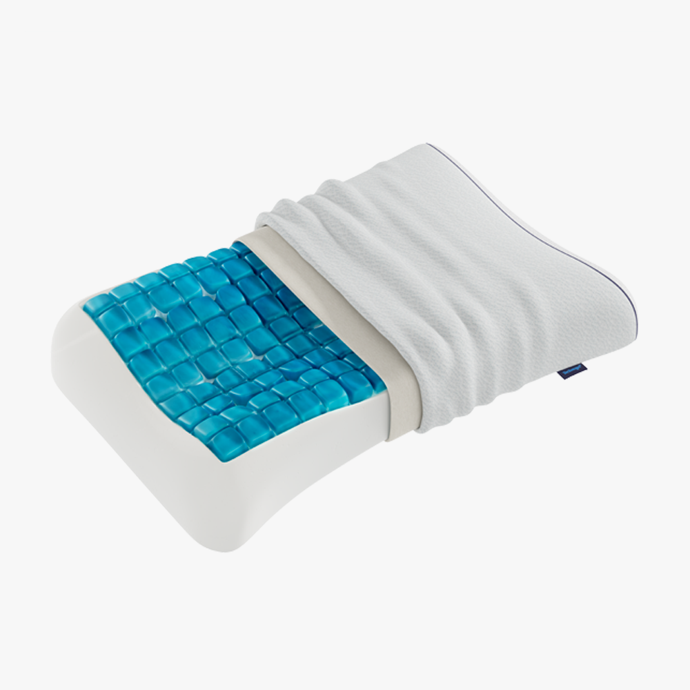 TECHNOGEL OREILLER CONTOUR MOITIE HOUSSE