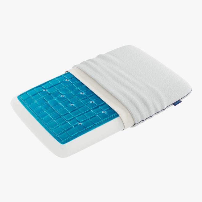 TECHNOGEL OREILLER DELUXE MINCE MOITIE HOUSSE