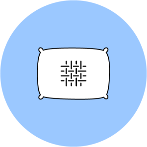 Microfibre pillows icon